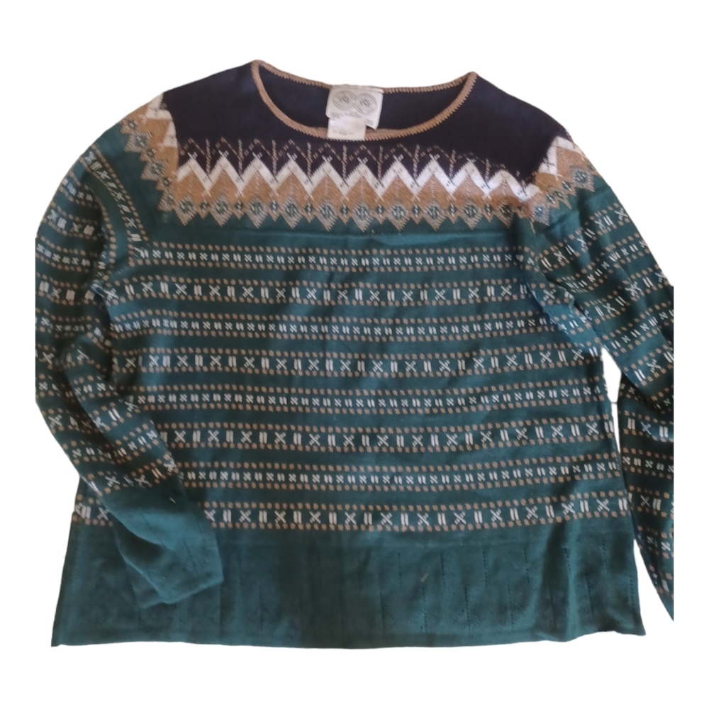 Authentic Glen sport travel wear‎ cotton acrylic blend sweater L